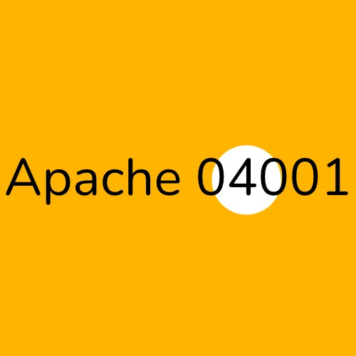 Apache 04001 plumber