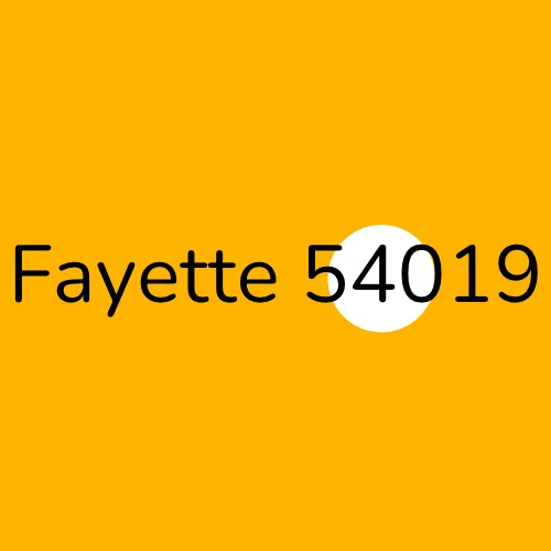 Fayette 54019 plumber