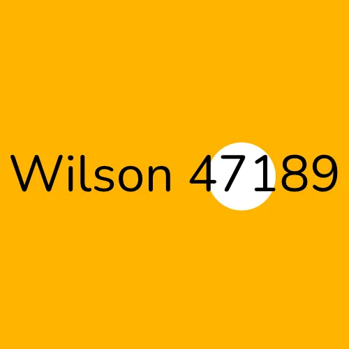 Wilson 47189 plumber